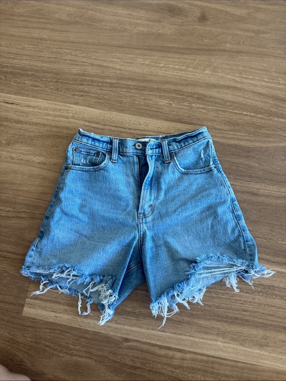 Abercrombie high waisted dad shorts
